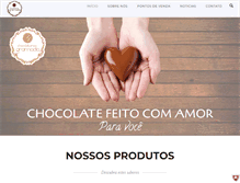 Tablet Screenshot of chocolatariagramado.com.br